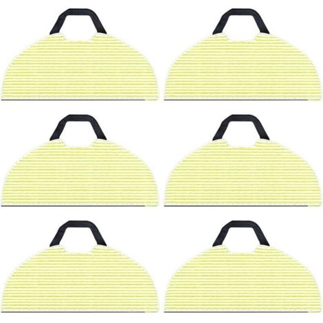 6-Pack Replacement Cleaning Cloths for Shark RV2610WA AV2610WA AI Ultra 2-in-1 Robot Vacuum Cleaner, Microfiber Cloths for Shark AI Ultra Accessories, YMYNY