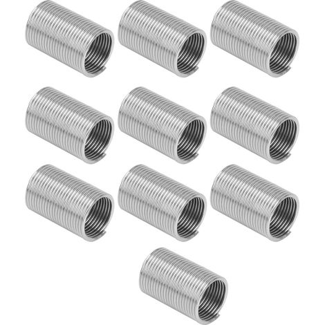 10 Stück Gewindeeinsätze aus Edelstahl, Schraubenbuchsen, Gewindereparaturbefestigungselemente M10x1x3D (1/5)