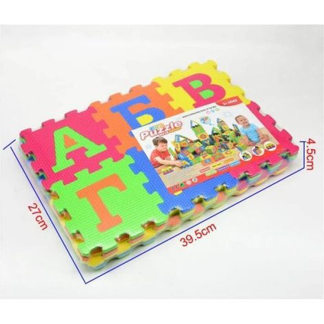 Tapis De Jeu EVA - Puzzle Éducatif Avec Lettres Russe - Pour Bébé Et Enfants - 36 Pièces 14 cm