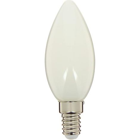 Ampoule À Filament LED Flamme Culot E14 - Angle D'Éclairage 320° - 4W Équivalant 40W - 470 Lumens - Lumière Blanc Neutre (1/5)