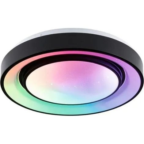 Paulmann Rainbow Dynamic plafón LED negro y blanco