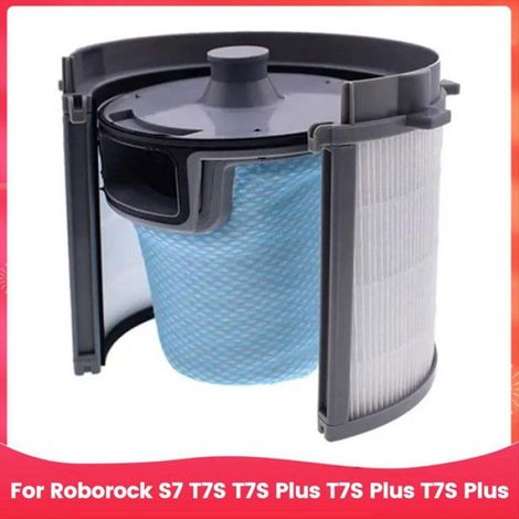 Filtre De Vidage Automatique - Pour Roborock S7 T7S T7S Plus - Double Filtration Tamis + Papier - 1 Jeu
