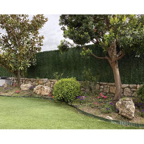 Seto Decor KF100B Siepe Artificiale Decorativa a Foglia Sottile, Verde, 100x300x0.2 cm (1/5)