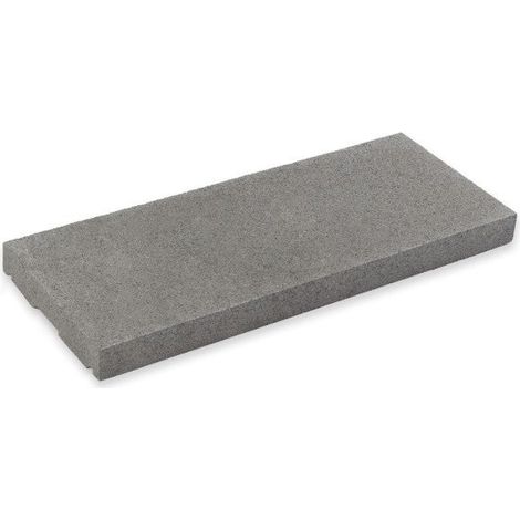 Cubremuros Duero 50 cm - Losa plana con goterón que evita manchas de óxido - 50 × 20 × 4 cm - Unidad - Gris (1/5)