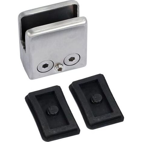 Lntyq 2 PCS Pince Verre 8-10mm en Acier Inoxydable 304 Réglable Angulairement Fixation Miroir Mural, pour Garde-Corps d'Escalier Clôture de Piscine (1/5)