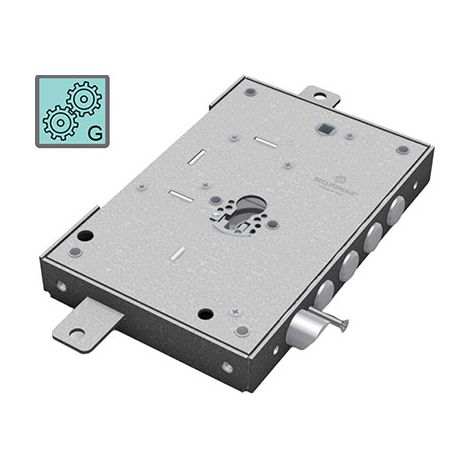 SERRATURA METALLO APPLICARE 2651 SECUREMME F.SAGOM M3 TRIPL+SCR IP.MM 28 E.MM 63 DX/SX