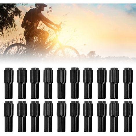 20 Vis de Câble Vélo Alliage Aluminium Noir pour Réglage Précis et Stable de la Vitesse - Accessoires Vélo