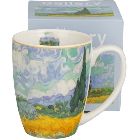 Klassischer Van-Gogh-Becher mit Weizenfeldmotiv, 360 ml