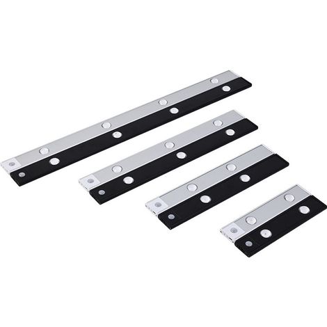 Indoor wall light, long 40 cm, 40 W, black LED, dimmable 3000-6500 K, ideal for a living room (1/4)