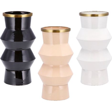 1 Pezzo Vaso Decorazione Casa in Metallo 11,5 x 27 cm 3 Colori Disponibili (1/2)