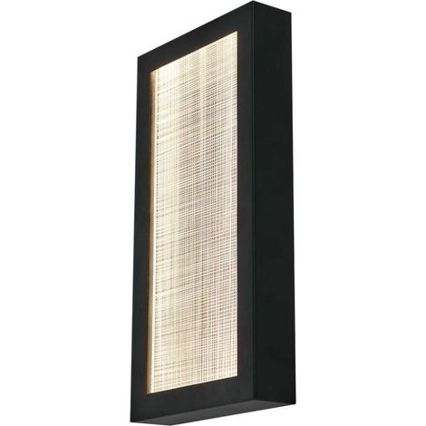 Aplique de pared LED V-TAC de 20 W, cuerpo negro, 200 x 50 x 400 mm, blanco cálido, IP65