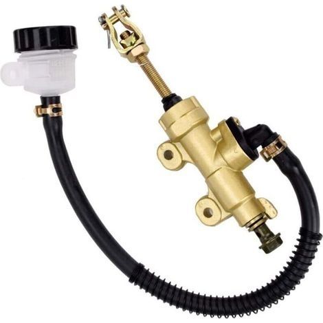 Maître-cylindre de frein arrière universel avec réservoir pour moto, quad et motocross. (1/4)