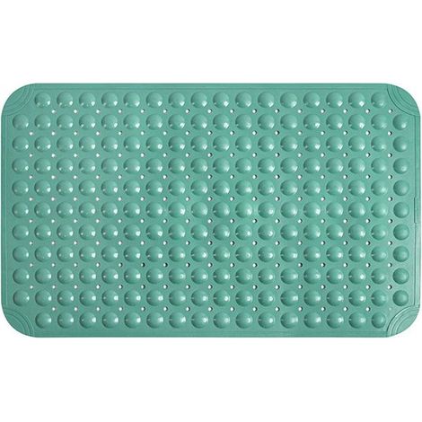 Alfombrilla de suelo con ventosas para la zona de ducha del baño, antideslizante, tamaño grande, apta para el baño, 100x40CM, vegetal (1/5)