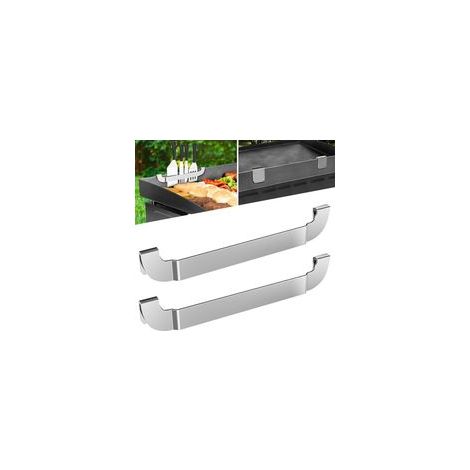 Lot de 2 supports de spatules magnétiques en acier inoxydable - 25,4 cm - Accessoires pour barbecue Blackstone à dessus plat et autres plaques de cuisson