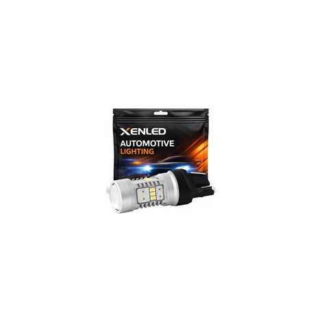 Ampoule XENLED 14 LED XENLED - W21W Blanc T20 7440 - 1200Lms 5500K - Lampe de voiture (1/5)