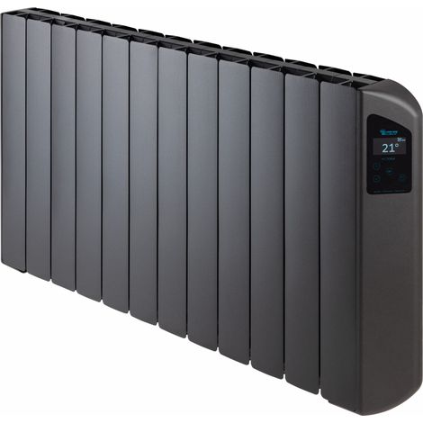 Radiateur électrique à inertie fluide 2000W, FARHO Victoria 12 Eléments, Anthracite, WiFi Intégrée, Basse Consommation, Garantie 20 ans (1/5)