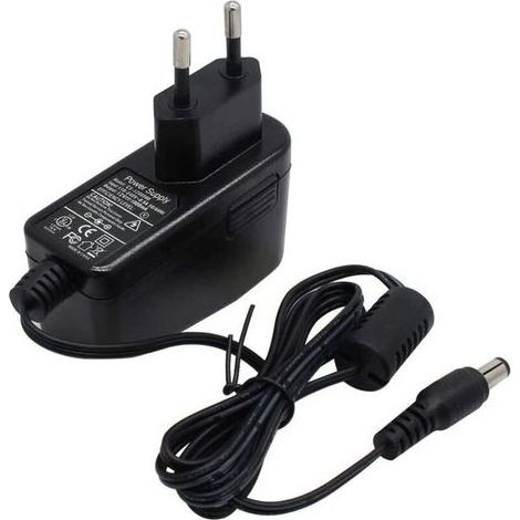 Adaptateur secteur 12V 1A DC pour caméra de sécurité IP/CCTV, cordon d'alimentation AC vers DC, chargeur, sortie DC 12V 1000mA, entrée AC 100V-240V/50 ou 60Hz/0.4A Max, prise UE, noir -DPZO (1/5)