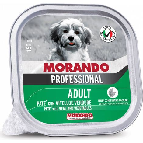 CIBO CANE MORANDO VSC 150 G VITELLO VERDURE - 22 pezzi