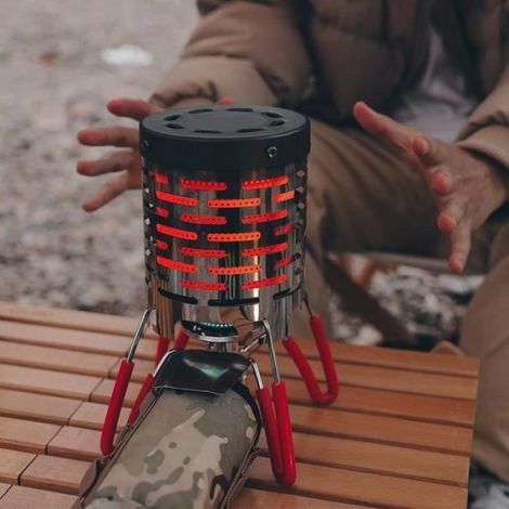 Réchaud de Camping - - Réchaud de Tente - Lampe Chauffante - Activités en Plein Air (1/4)