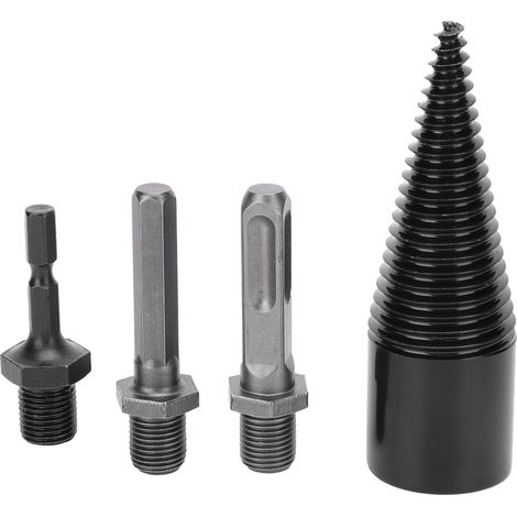 Foret à Fendre le Bois - Outil de Menuiserie avec Douille Hexagonale Carrée 32MM Grande et Petite