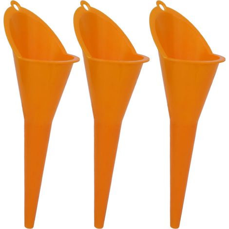 Entonnoir à col Long de 3 pièces/ensemble 28cm, polyvalent pour essence, huile, eau, lubrifiants, fluides, voitures, camions, motos (1/5)