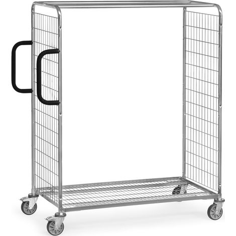 Fetra Kommissionierwagen aus Drahtschweißgitter, 1625 mm hoch 1250x610 mm (1/2)