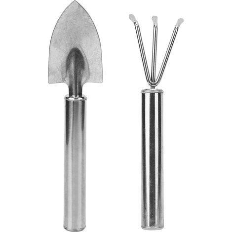 Pelle de jardin/râteau en acier inoxydable, petit outil pour creuser, planter des fleurs et des bonsaïs, outil à main