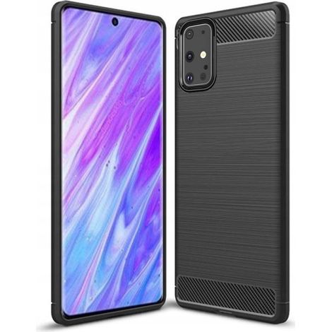 Hülle und Carbon Rub Carbon Case für Samsung Galaxy A72 + Glas (1/5)