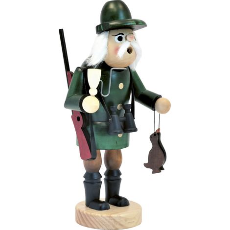 Saico Räucherfigur Jäger Holz 30 cm grün/natur Räucherkerzen/-kegel