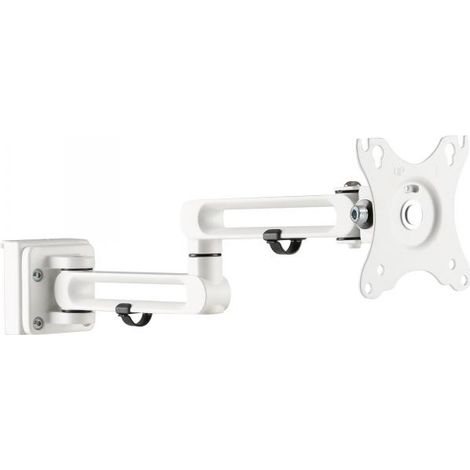 Supporto per Monitor Slatwall Bianco Doppio (1/4)
