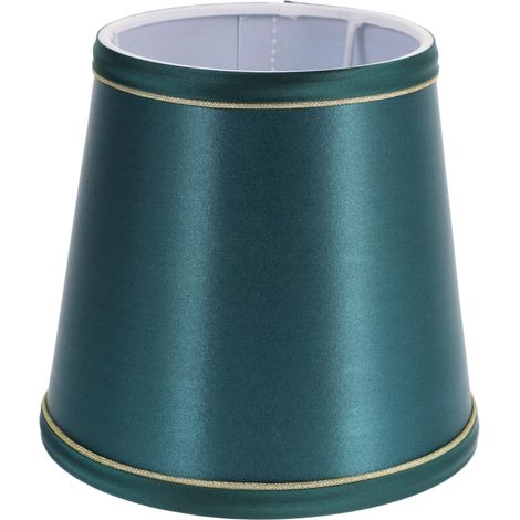 Abat-jour en tissu E14 - Abat-jour de rechange pour lampe de table et lampadaire - Petit abat-jour de bureau pour bureau, chambre à coucher et salon - 15 x 15 x 14 cm (1/5)