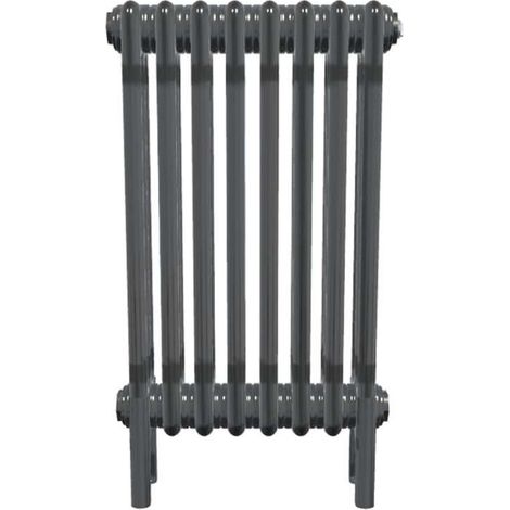 Bircham - Bare Metal Lacquer 3 Column Radiator H600mm  x W384mm