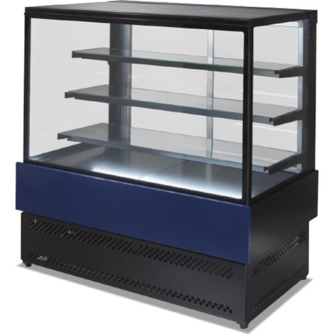 Isotech – Vitrine réfrigérée positive 2446 mm – Froid ventilé +2°/+8°C – Éclairage leds – Portes coulissantes double vitrage