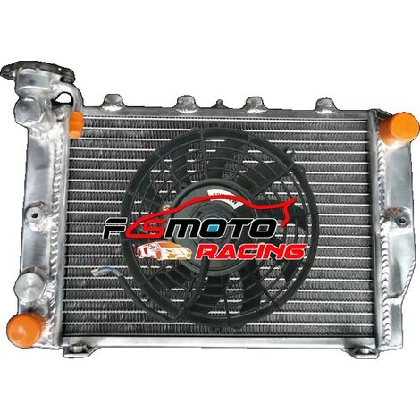 Radiatore in alluminio per Honda VF700C Magna, prestazioni di raffreddamento migliorate, struttura resistente saldata a TIG, facile installazione. (1/5)