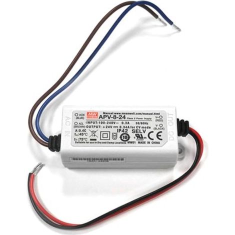 Alimentation à découpage MEAN WELL APV-8-24, 24 V-/0,34 A