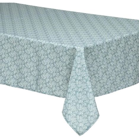 Nappe Antitache Imprimée "Thais" 150x300cm Vert (1/2)