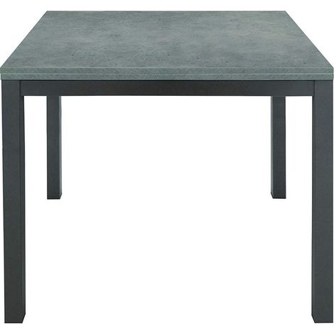 Tavolo grigio in metallo allungabile a libro 90x90cm - 180x90cm (1/3)