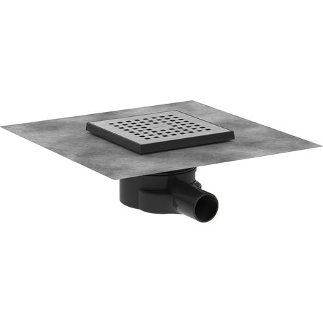 Hansgrohe RainDrain Point - Desagüe de suelo, 15x15 cm, acero inoxidable cepillado 56248800 (1/5)