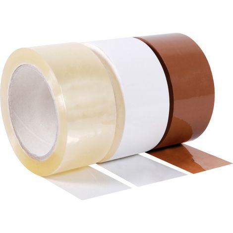 Ruban adhésif polypropylène silencieux TRANSPARENT 75mmx100m - COLIS 24 RLX