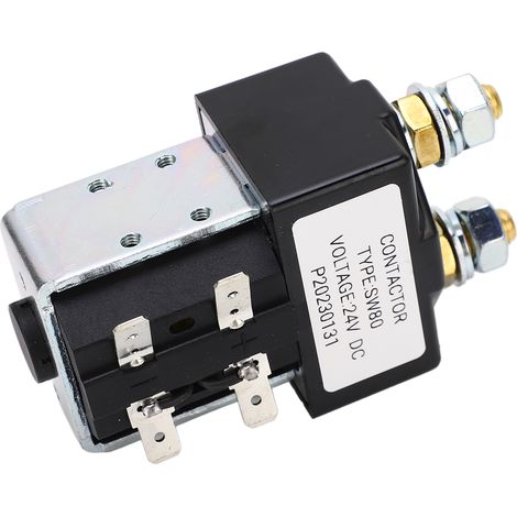 24V Contacteur Relais Alliage Métallique 100A Haute Performance Remplacement pour Chariot Élévateur Golf E-Z-GO (1/5)