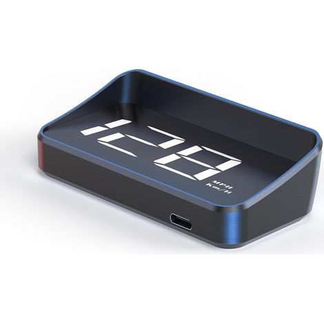 Pantalla de visualización frontal (HUD) para automóvil, proyector de parabrisas M2, pantalla digital GPS MPH, velocímetro inalámbrico, conexión USB Plug and Play para todos los automóviles