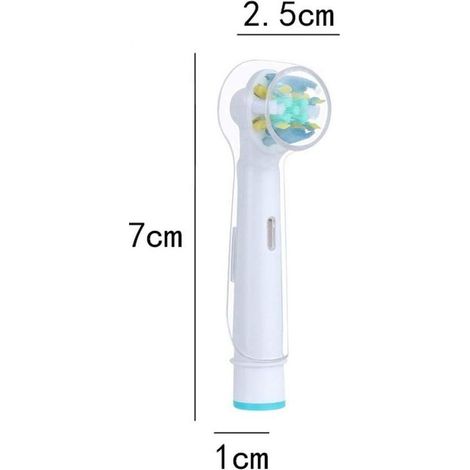 Capuchon pour tête de brosse à dents électriques en plastique type OralB (1/4)