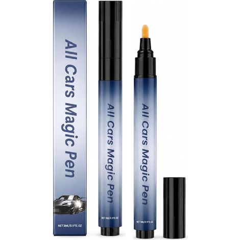 Stylo Retouche Peinture Voiture 2PCS, Efface Rayure Carrosserie Rapide et Imperméable, Stylo Anti Rayure Universel pour Réparation Efficace Peinture Auto, Compatible avec Toutes les Couleurs (1/5)