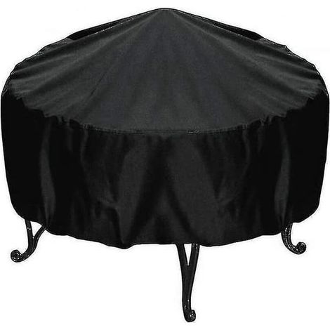 Housse de barbecue ronde, imperméable et résistante, pour barbecue de jardin extérieur, protection UV et hydrofuge, taille L (1/2)