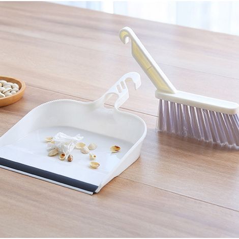 Ensemble mini pelle, balayette et pelle à poussière portables pour le nettoyage du clavier et du bureau. (1/5)