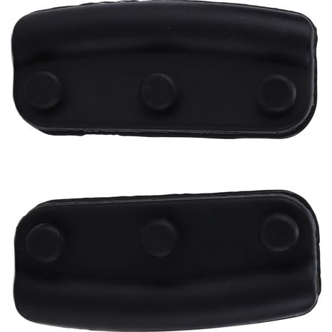 Lot de 2 maniques en silicone isolantes pour poignées de casseroles et poêles, idéales pour la cuisine et la pâtisserie (noir). (1/5)
