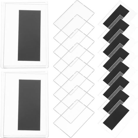 Cadres Magnétiques Design Moderne et Magnétique la Décoloration Lot de 10 en Acrylique pour Photos pour Réfrigérateur et Métallique Cuisine (1/5)