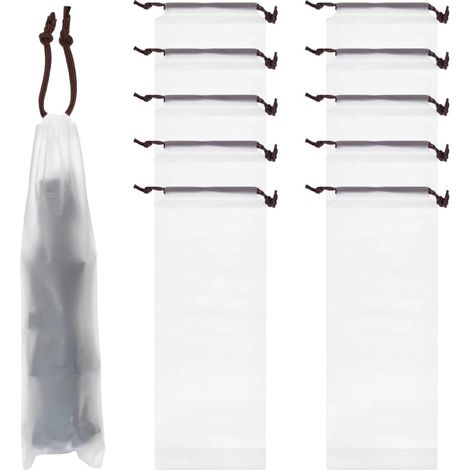 Sacs à Parapluie humides, 10 pièces Housse Parapluie, Sac de rangement pour parapluie en plastique translucide pour Parapluies Pliants (13 35 cm) (1/5)