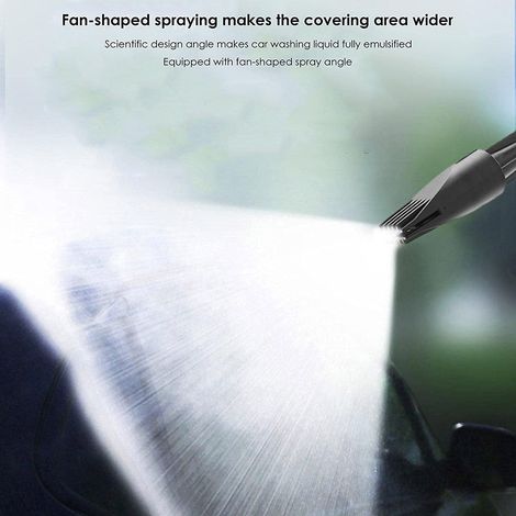 Pompe à eau de jardin pulvérisateur à pression réglable lavage auto mousse bidon nettoyant avec buse mousse détachable (1/5)