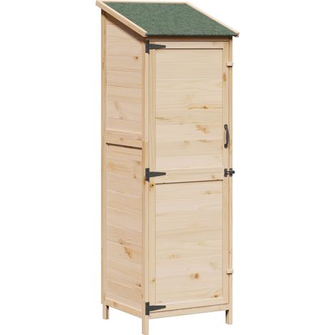 Garden Shed Natural 59.5 x 56 x 176.5 cm Engineered Wood vidaXL